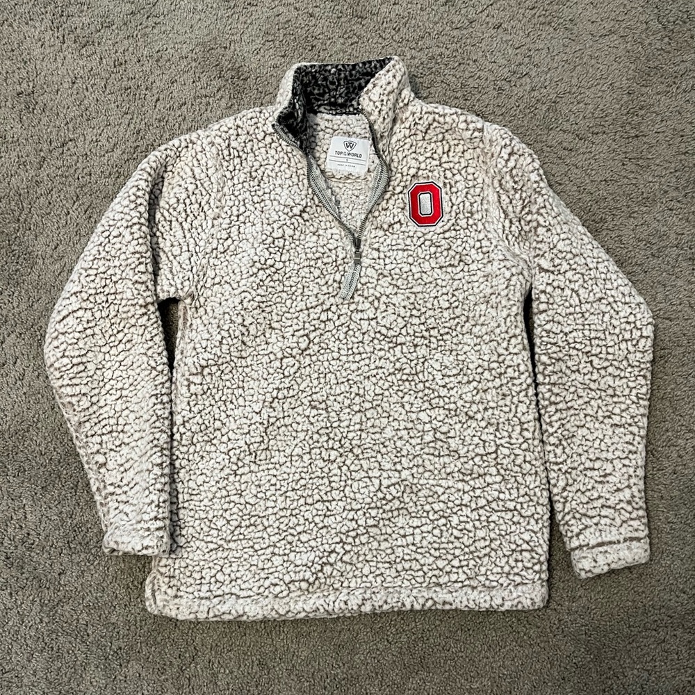 Ohio State quarter zip sweater